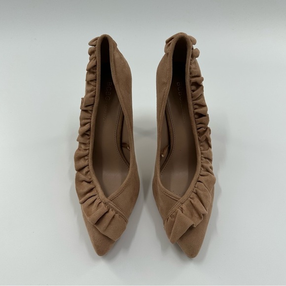BCBGeneration Beige Faux Suade Heels - Picture 2 of 6
